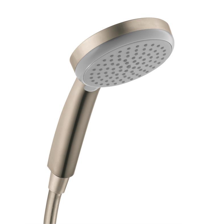 Hansgrohe 04332820 Croma E 2 GPM Single Function Handshower with Air Power and Quick Clean Technologies in Brushed Nickel