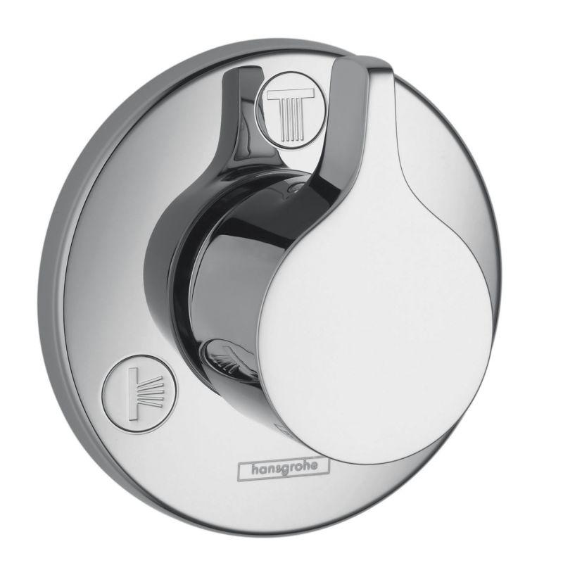 Hansgrohe 04354000 S/E Trio/Quattro Diverter Trim - Less Valve in Chrome