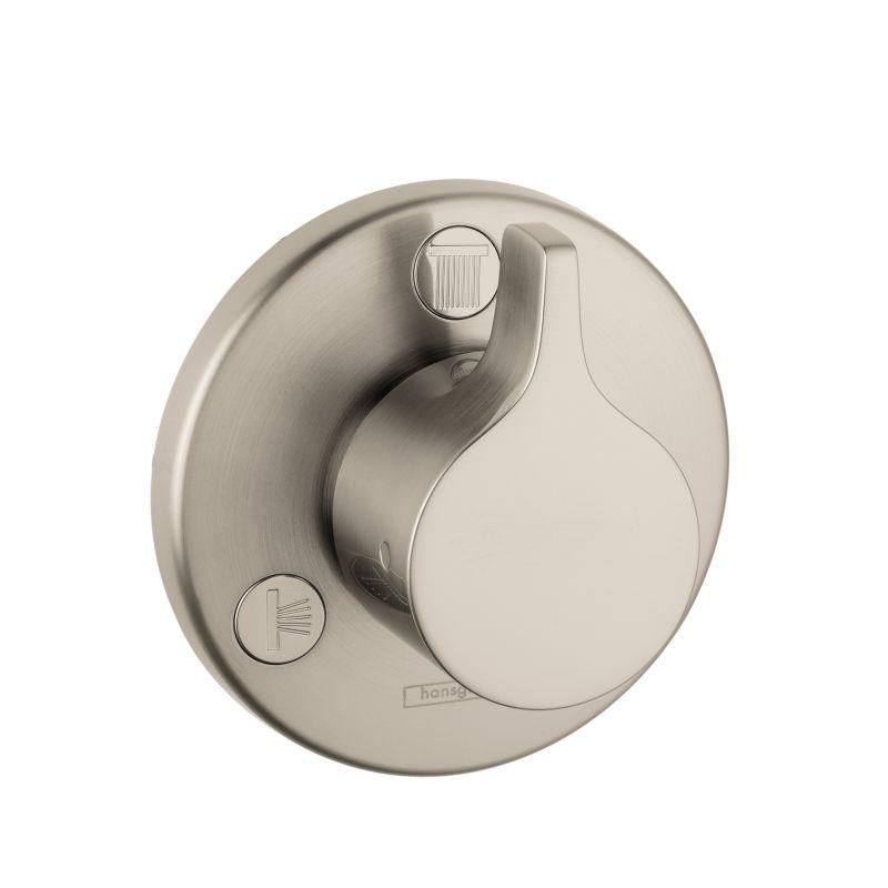 Hansgrohe 04354820 S/E Trio/Quattro Diverter Trim - Less Valve in Brushed Nickel