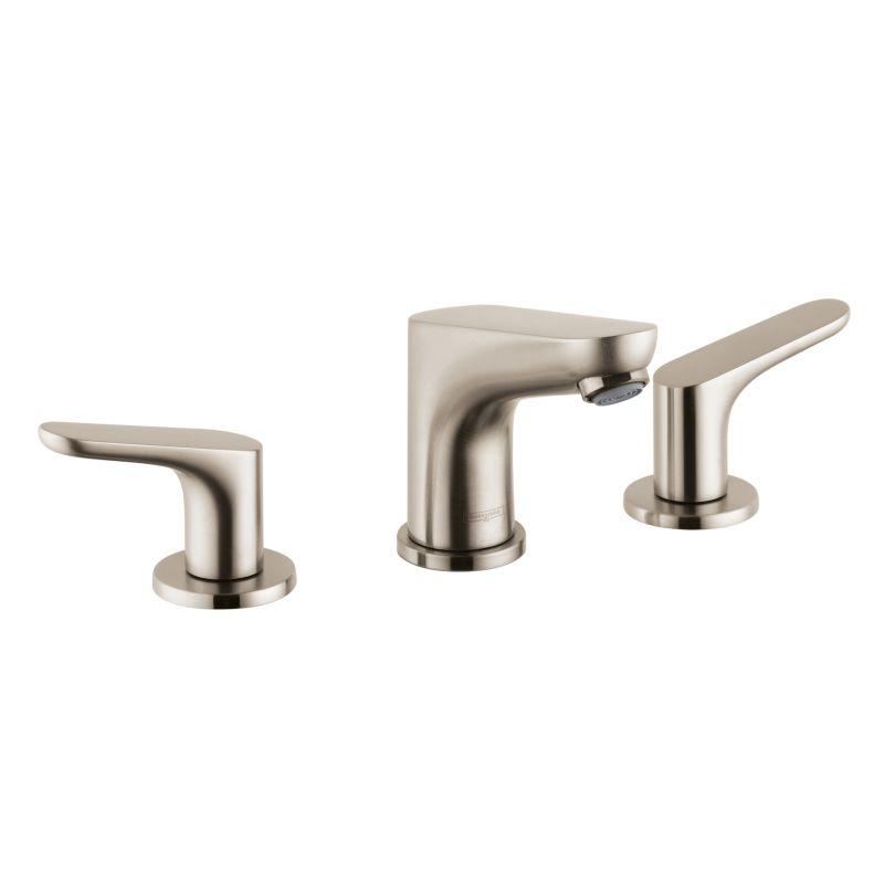 Hansgrohe 04369820 Focus 1.2 GPM Widespread Bathroom Faucet in Brushed Nickel