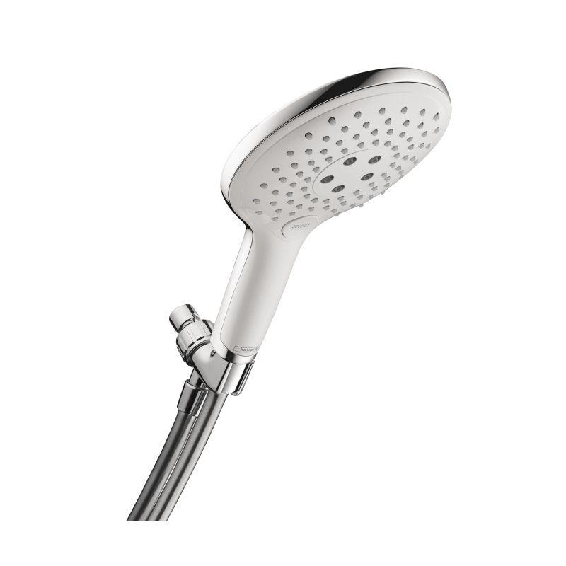 Hansgrohe 04487400 Raindance Select S 2.5 GPM Multi-Function Handshower Package in Chrome/White
