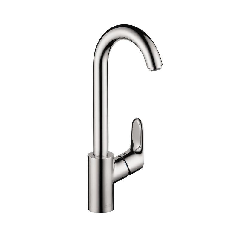 Hansgrohe 04507001 Focus High-Arc Bar Faucet with Quick Clean Aerator in Chrome