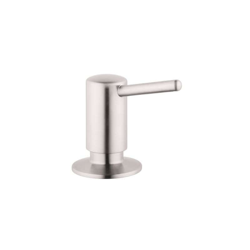 Hansgrohe 04539800 Contemporary Soap Dispenser with 16 oz. Bottle Capacity in Steel Optic