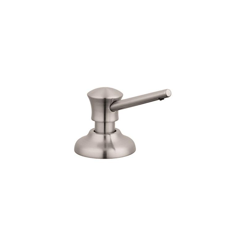 Hansgrohe 04540800 Traditional Soap Dispenser with 16 oz. Bottle Capacity in Steel Optic