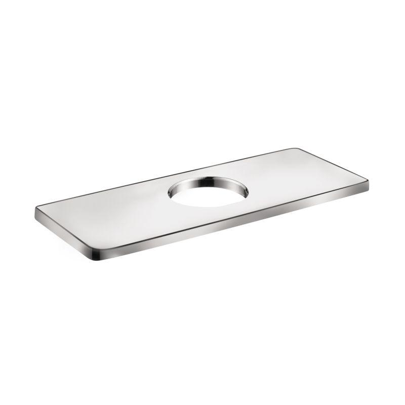 Hansgrohe 04565820 Logis Cube Baseplate 6" in Brushed Nickel