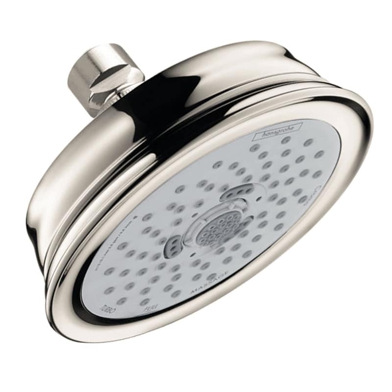 Hansgrohe 04751830 Croma C 100 3-jet Showerhead, 1.8 Gpm in Polished Nickel