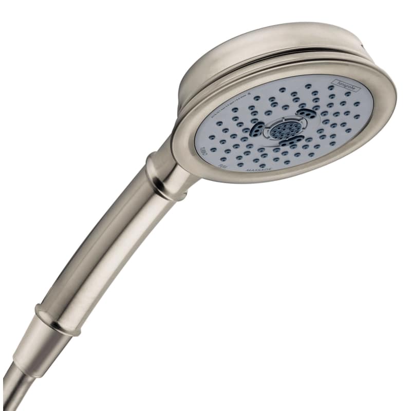 Hansgrohe 04753820 Croma C 100 3-jet Handshower, 1.8 Gpm in Brushed Nickel