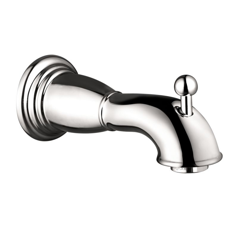 Hansgrohe 06089000 C Tub Spout With Diverter in Chrome