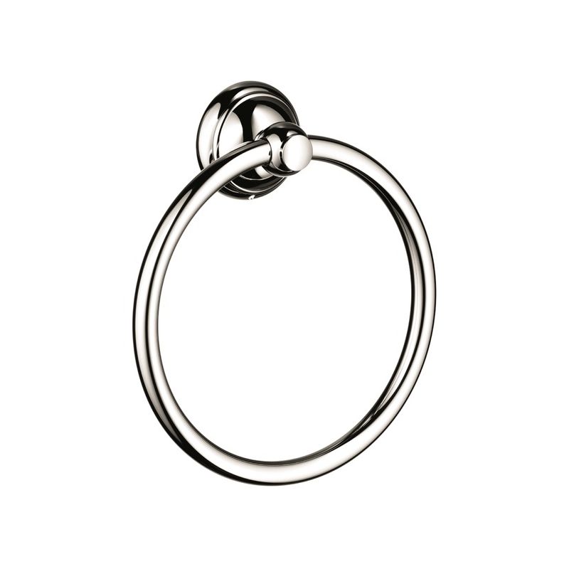 Hansgrohe 06095830 C Towel Ring in Polished Nickel