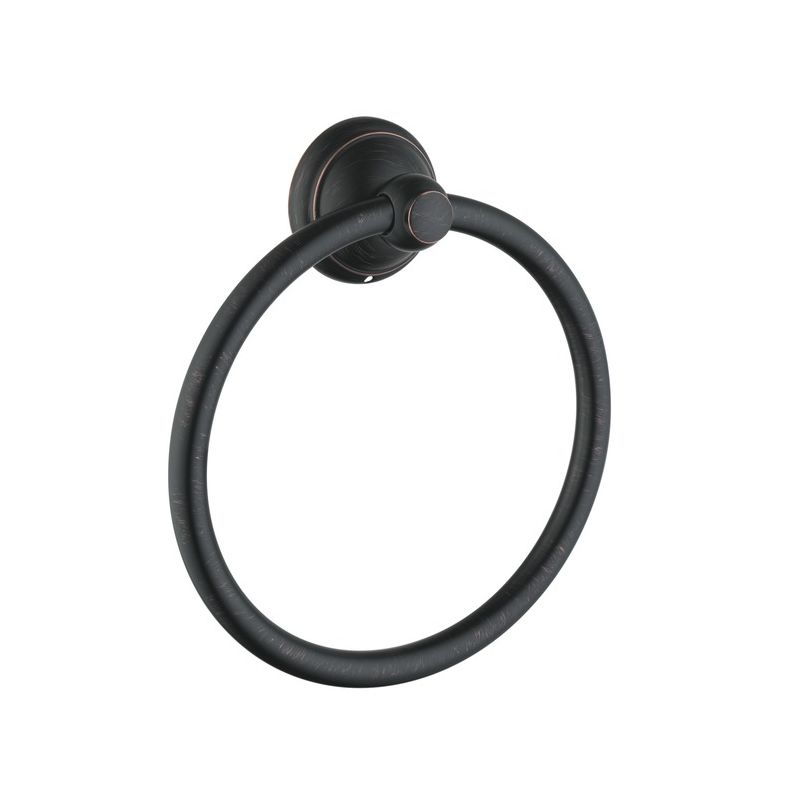 Hansgrohe 06095920 C Towel Ring in Rubbed Bronze