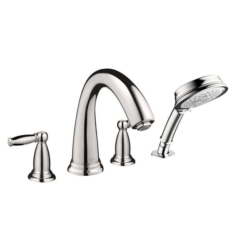 Hansgrohe 06123000 Swing C 4-Hole Roman Tub Set Trim with Lever Handle in Chrome
