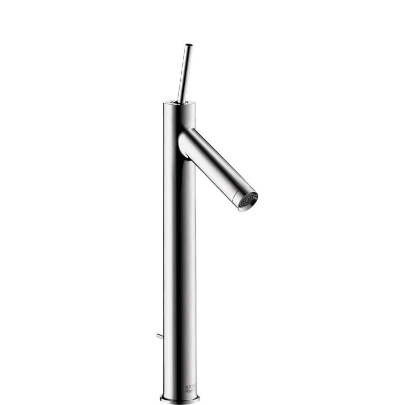 Axor 10120001 Starck 1.2 GPM Single Hole Joystick Tall Vessel Bathroom Faucet with Drain Assembly in Chrome