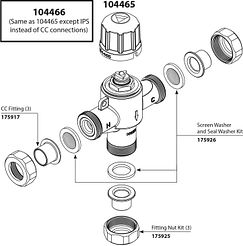 Moen 104466 1/2" Ips Connection Includes Thermostatic