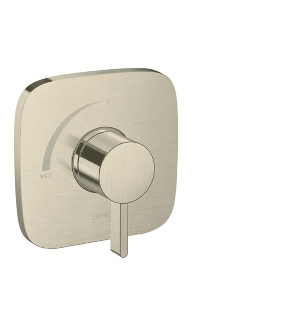 Hansgrohe 15718821 Soft Cube Pressure Balance Trim in Brushed Nickel