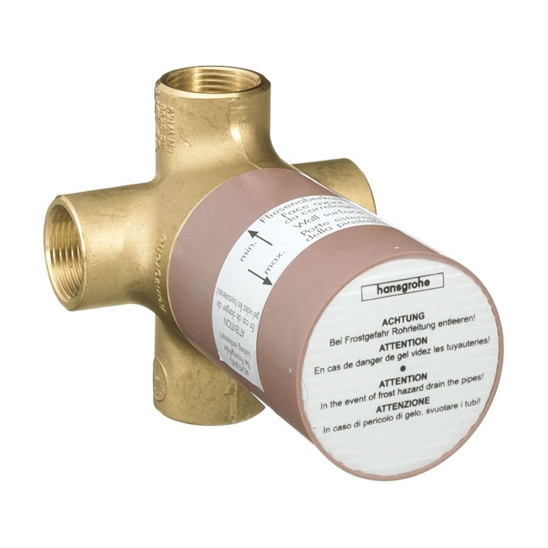 Hansgrohe 15936181 Quattro Green 3-Way Diverter Valve with no Shared Function