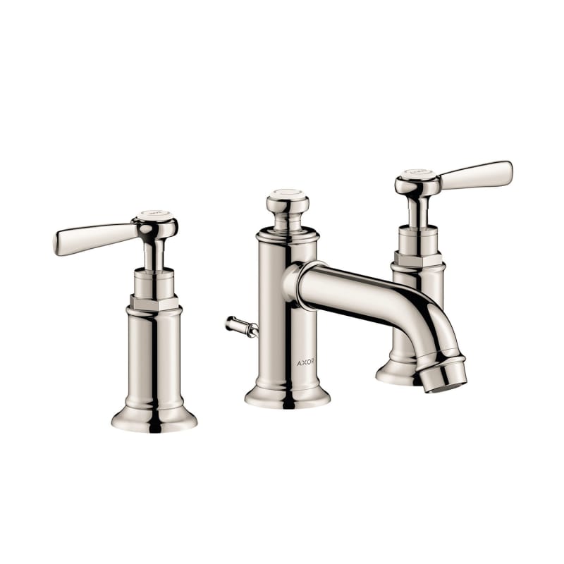 Axor 16535831 Montreux 1.2 GPM Widespread Bathroom Faucet with Pop-Up Drain in Polished Nickel
