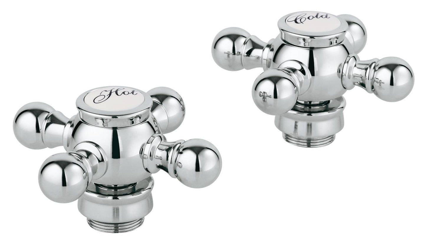 Grohe 18733 Geneva 2 3/8 Inch Cross Handles with StarLight Technology