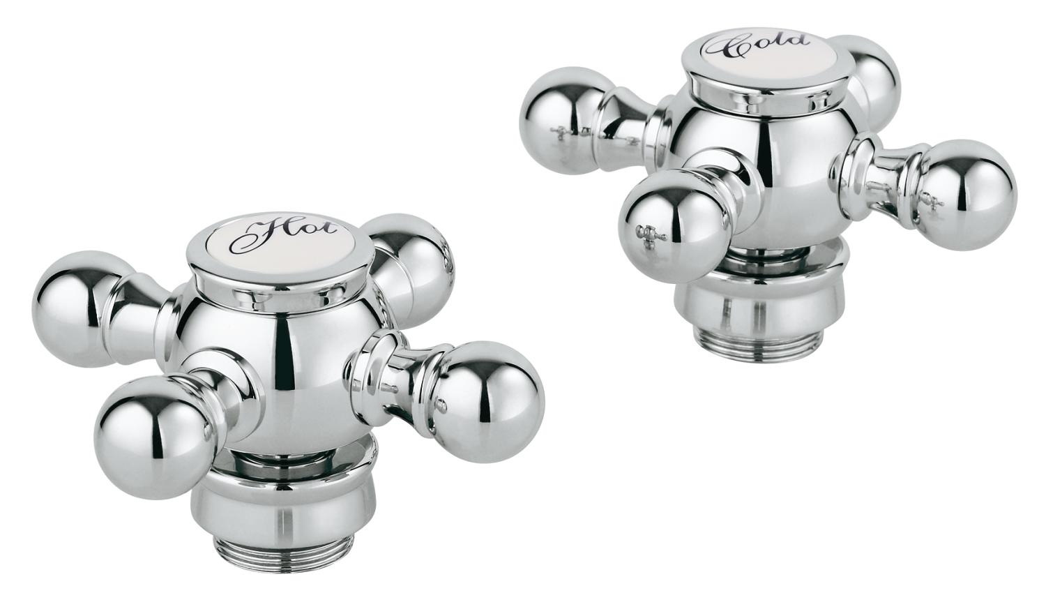 Grohe 18733 Geneva 2 3/8 Inch Cross Handles with StarLight Technology