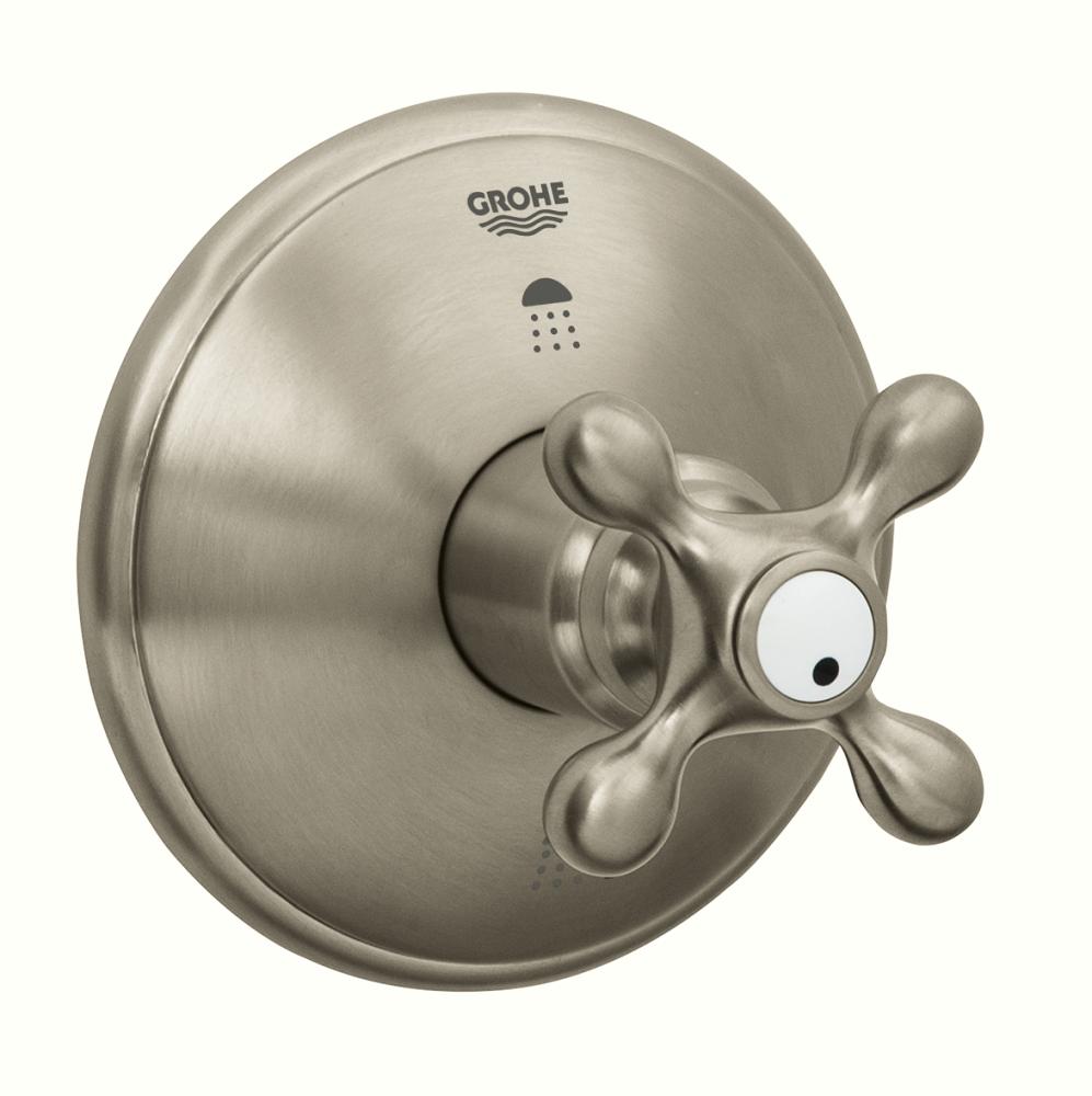 Grohe 19222 Seabury 4 Inch Three Way Diverter Valve Trim with Cross Handle