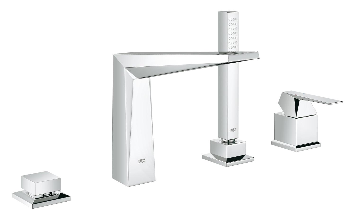 Grohe 19787001 Allure Brilliant Four-Hole Bathtub Faucet with Handshower