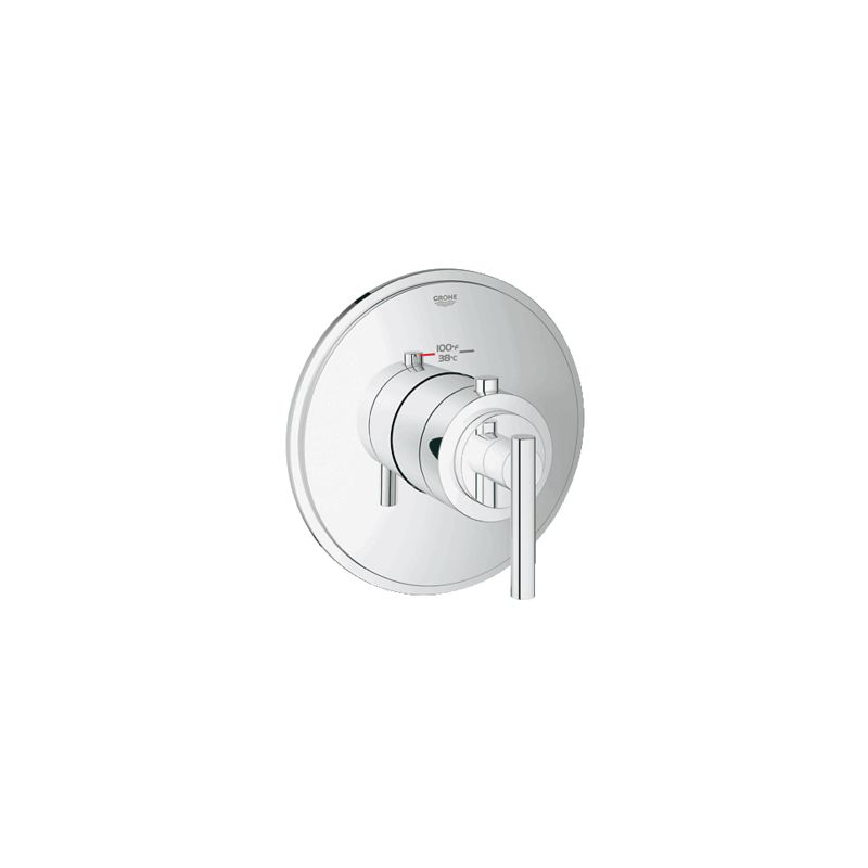 Grohe 19865 Atrio 6 3/4 Inch Custom Shower Thermostatic Trim with Control Module