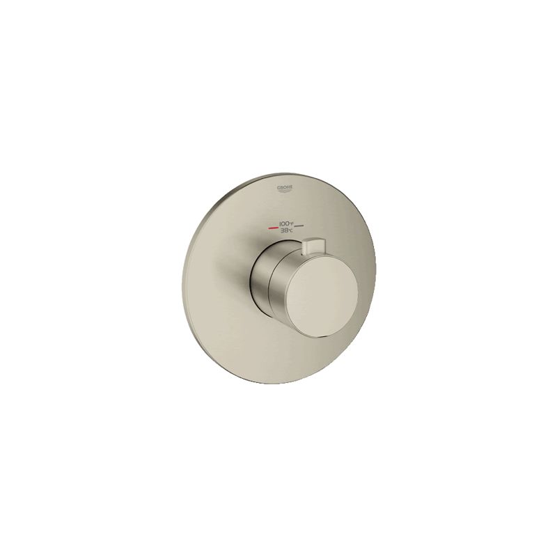 Grohe 19879 Europlus Thermostatic Shower Trim for Custom Shower - Requires Separate Volume Control