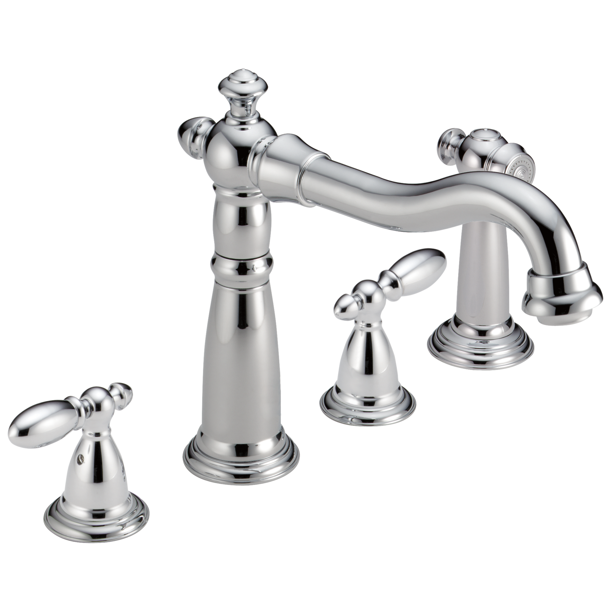 Delta 2256-DST Victorian Two Handle Widespread Kitchen Faucet with Spray