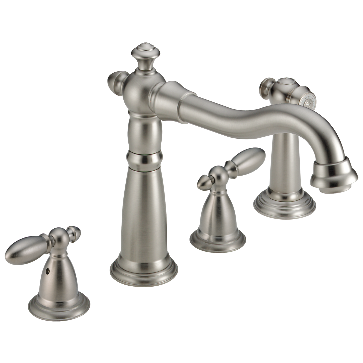 Delta 2256-DST Victorian Two Handle Widespread Kitchen Faucet with Spray