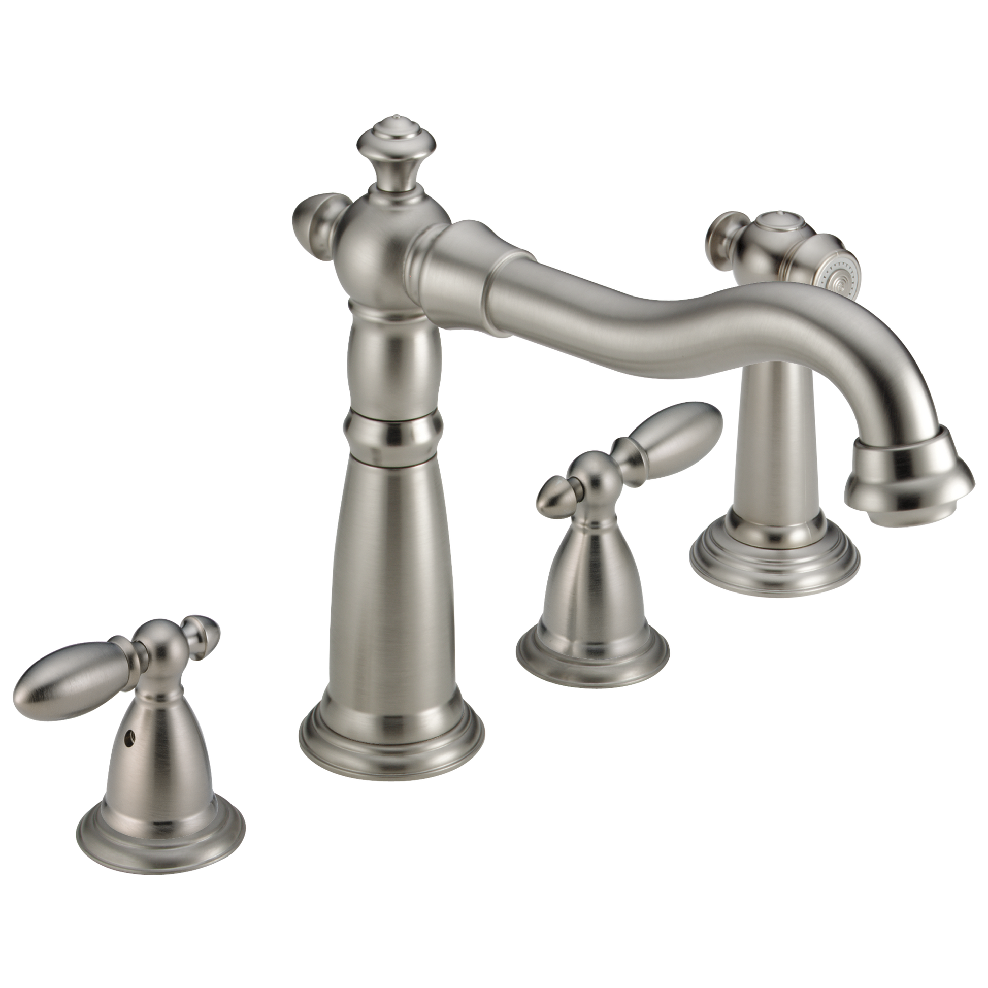 Delta 2256-DST Victorian Two Handle Widespread Kitchen Faucet with Spray