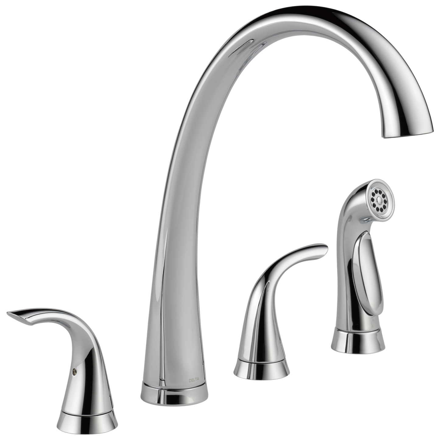 Delta 2480-DST Pilar Two Handle Widespread Kitchen Faucet with Spray