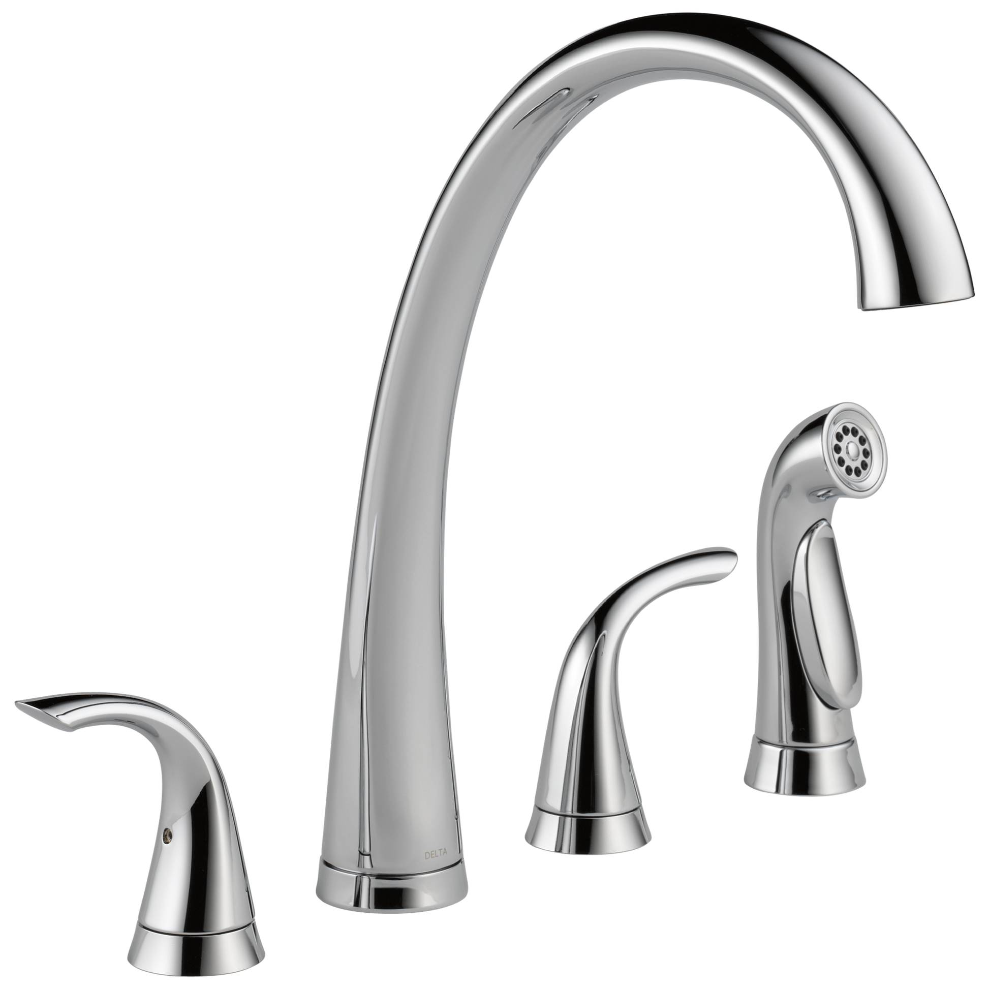Delta 2480-DST Pilar Two Handle Widespread Kitchen Faucet with Spray