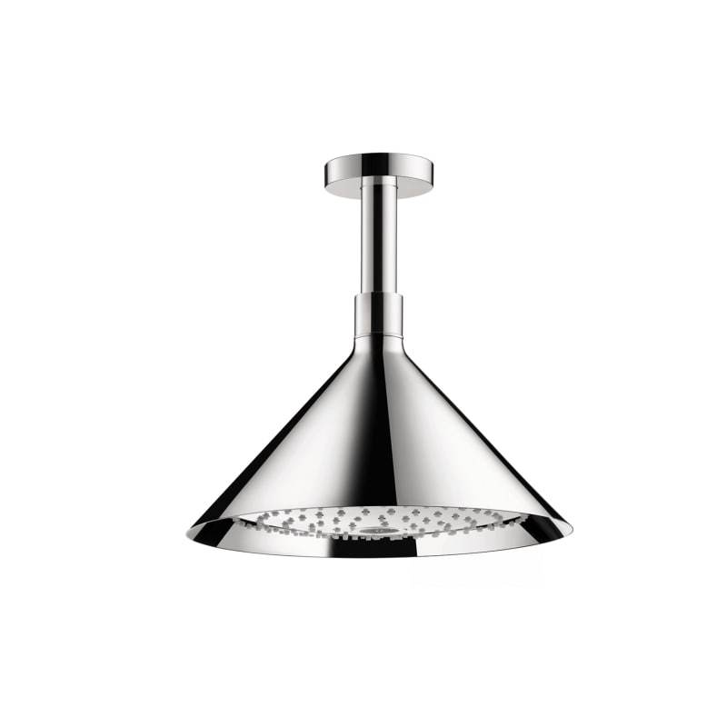 Axor 26022001 Front Ceiling 11" 2.5 GPM 2-Jet Rain Shower Head with Shower Arm