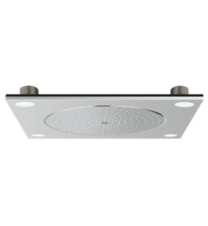 Grohe 26371000 Rainshower F-Series 20 Inch Ceiling Mount Shower Head with LED Light Rainbow Spectrum Lights
