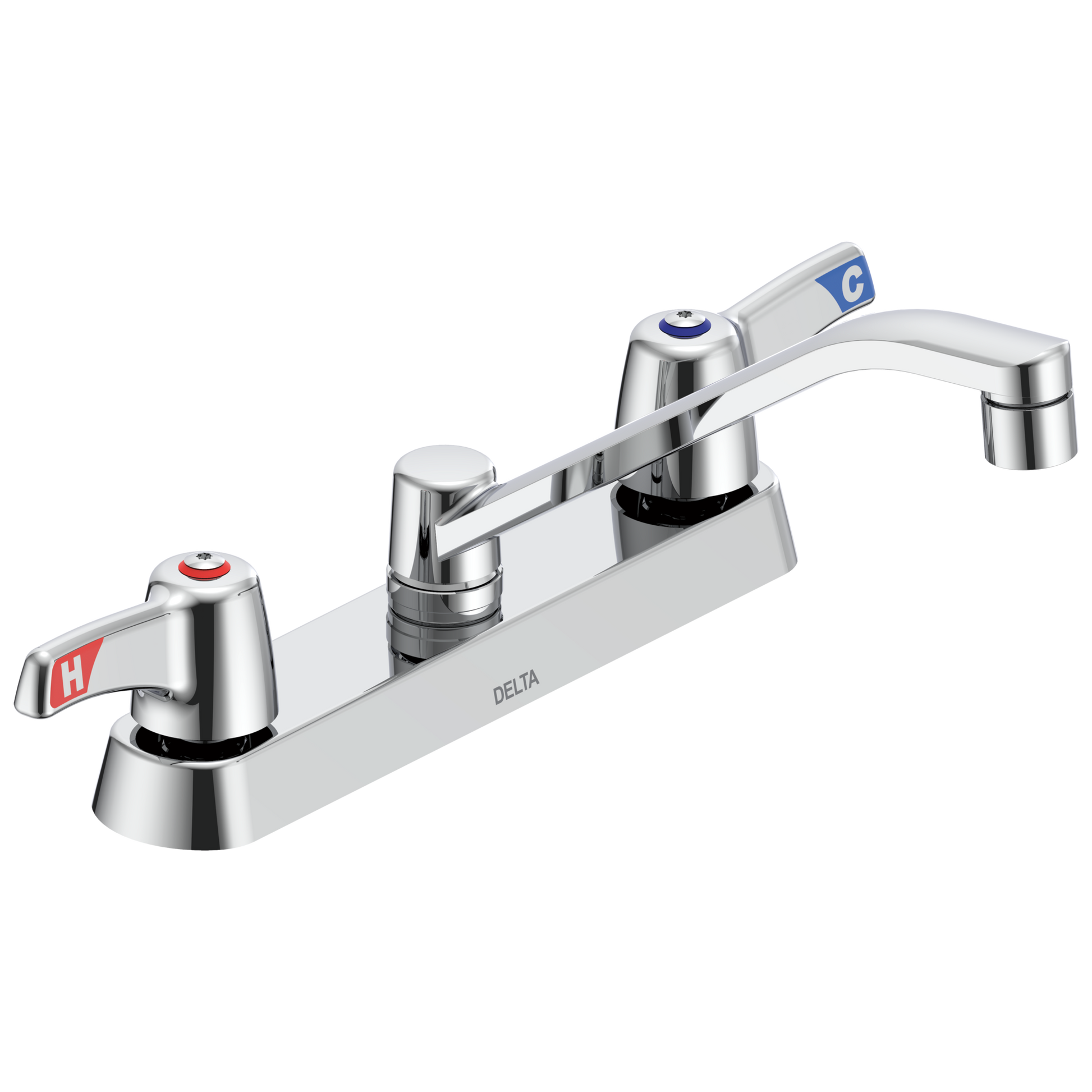 Delta Commercial 26C3: Two Handle Deck-Mount Faucet