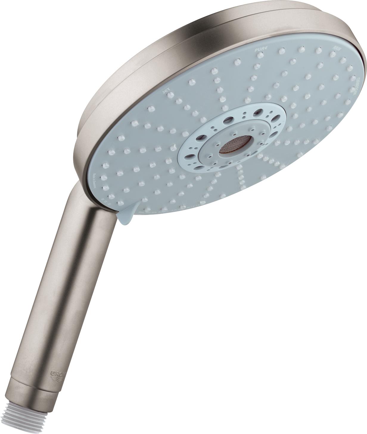 Grohe 27085 Rainshower Cosmopolitan Head Four Multi-Function Handshower with Speed Clean Technology