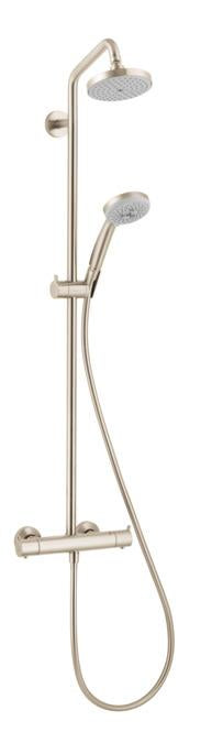Hansgrohe 27169821 Croma Green Showerpipe Shower System with 1.75gpm Multi-Function Hand Shower in Brushed Nickel