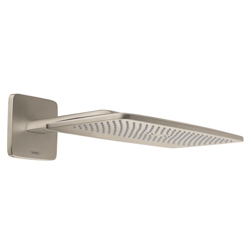Hansgrohe 27372821 Raindance E Rain 2.5 GPM Shower Head - Shower Arm Included in Brushed Nickel