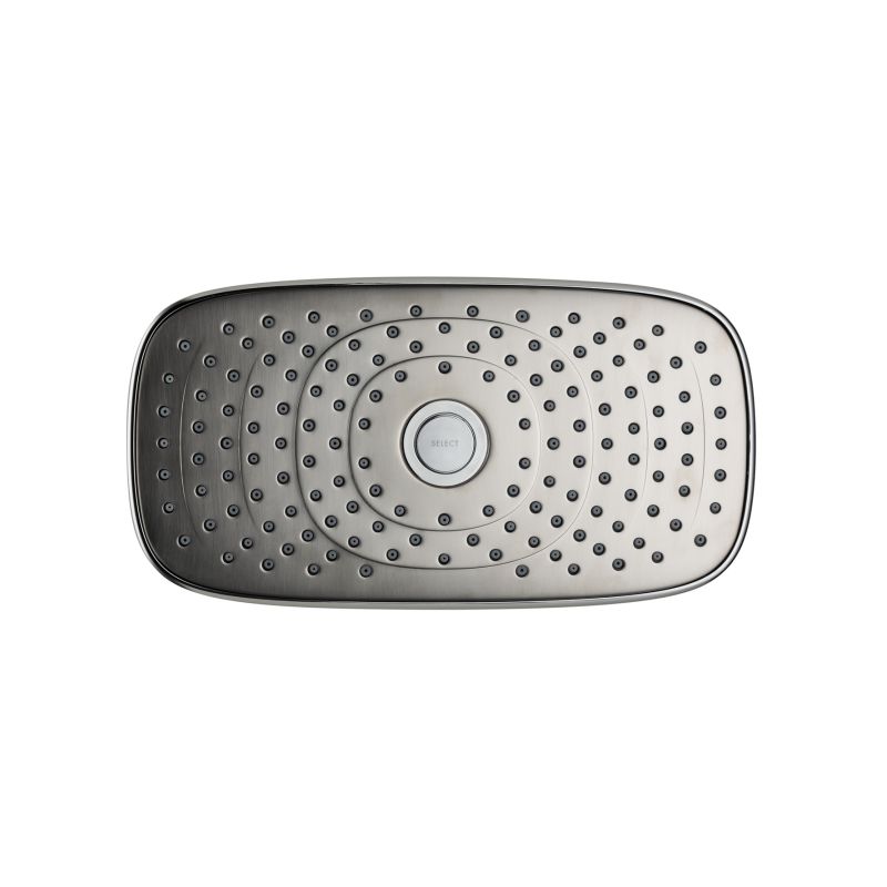 Hansgrohe 27387821 Raindance Select E Multi Function 2.5 GPM Shower Head in Brushed Nickel