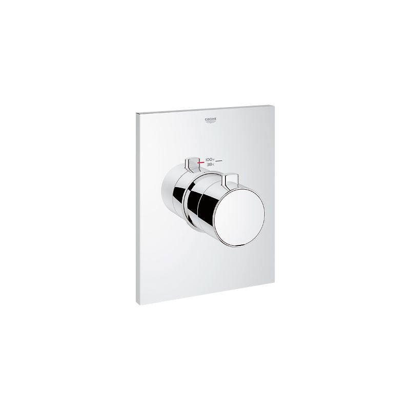 Grohe 27620000 Grohtherm F Thermostatic Shower Trim for Custom Shower - Requires Separate Volume Control