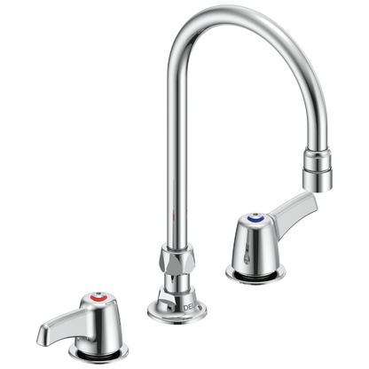 Delta Commercial 27C1 / 27C2: Two Handle 8" Below Deck Mount Faucet