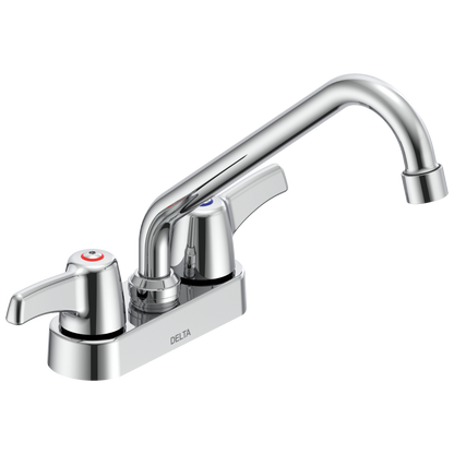 Delta Commercial 27C4 / 27C5 / 27C6: Two Handle 4" Deck Mount Faucet