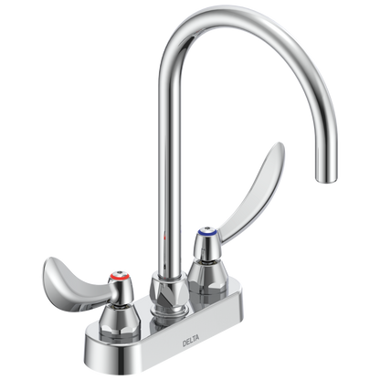 Delta Commercial 27C4 / 27C5 / 27C6: Two Handle 4" Deck Mount Faucet