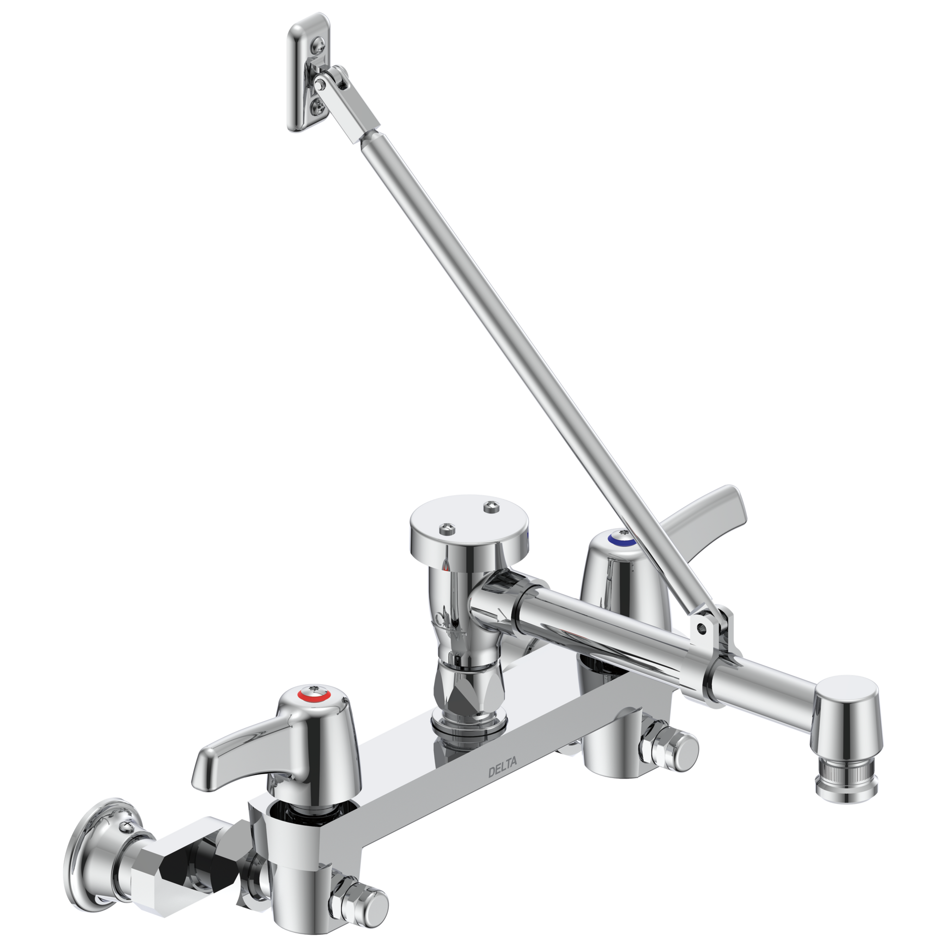 Delta Commercial 28C2: Two Handle 8" Wall Mount Service Sink Faucet