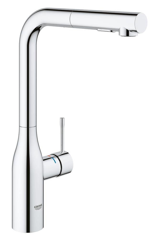 Grohe 30271 Essence Pull-Out Kitchen Faucet with 2-Function Locking Sprayer