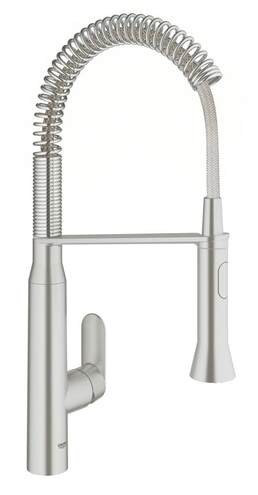Grohe 30314 K7 Pre-Rinse Kitchen Faucet with Foot Control