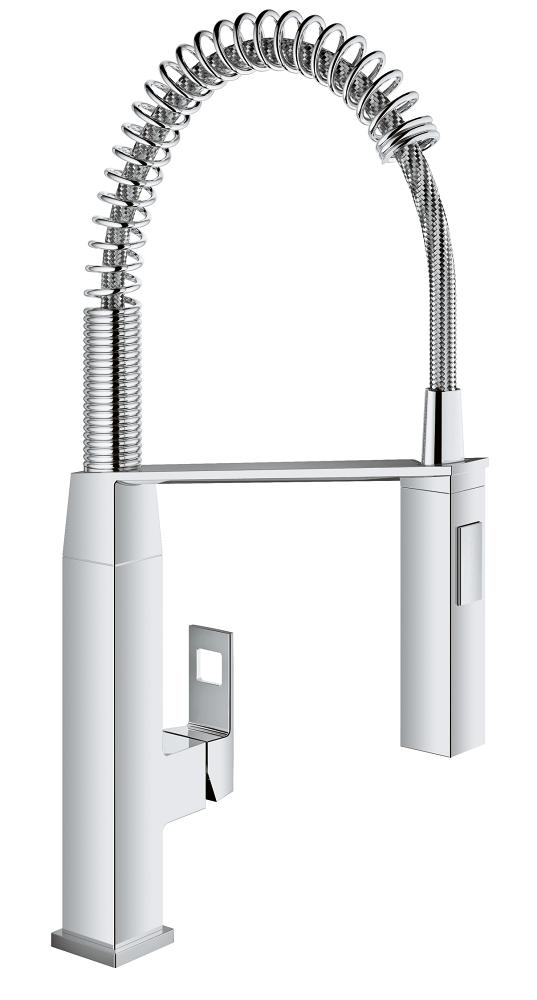 Grohe 31401 Eurocube Pre-Rinse Kitchen Faucet with 2-Function Toggle S ...