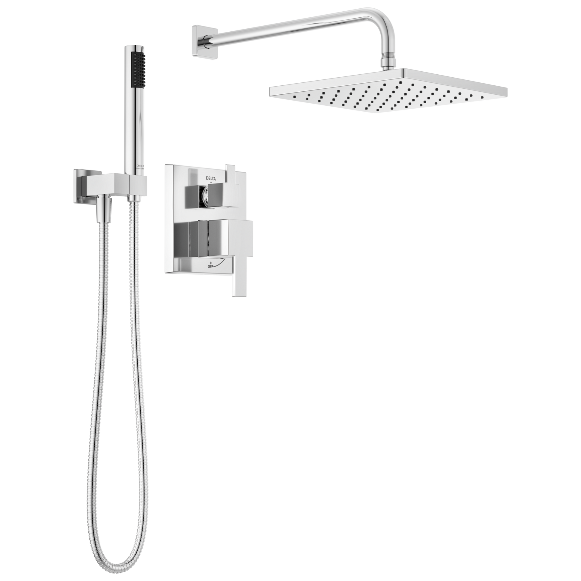 Delta Modern: Monitor 14 Series Shower with Raincan, Hand Shower & Rough Valve