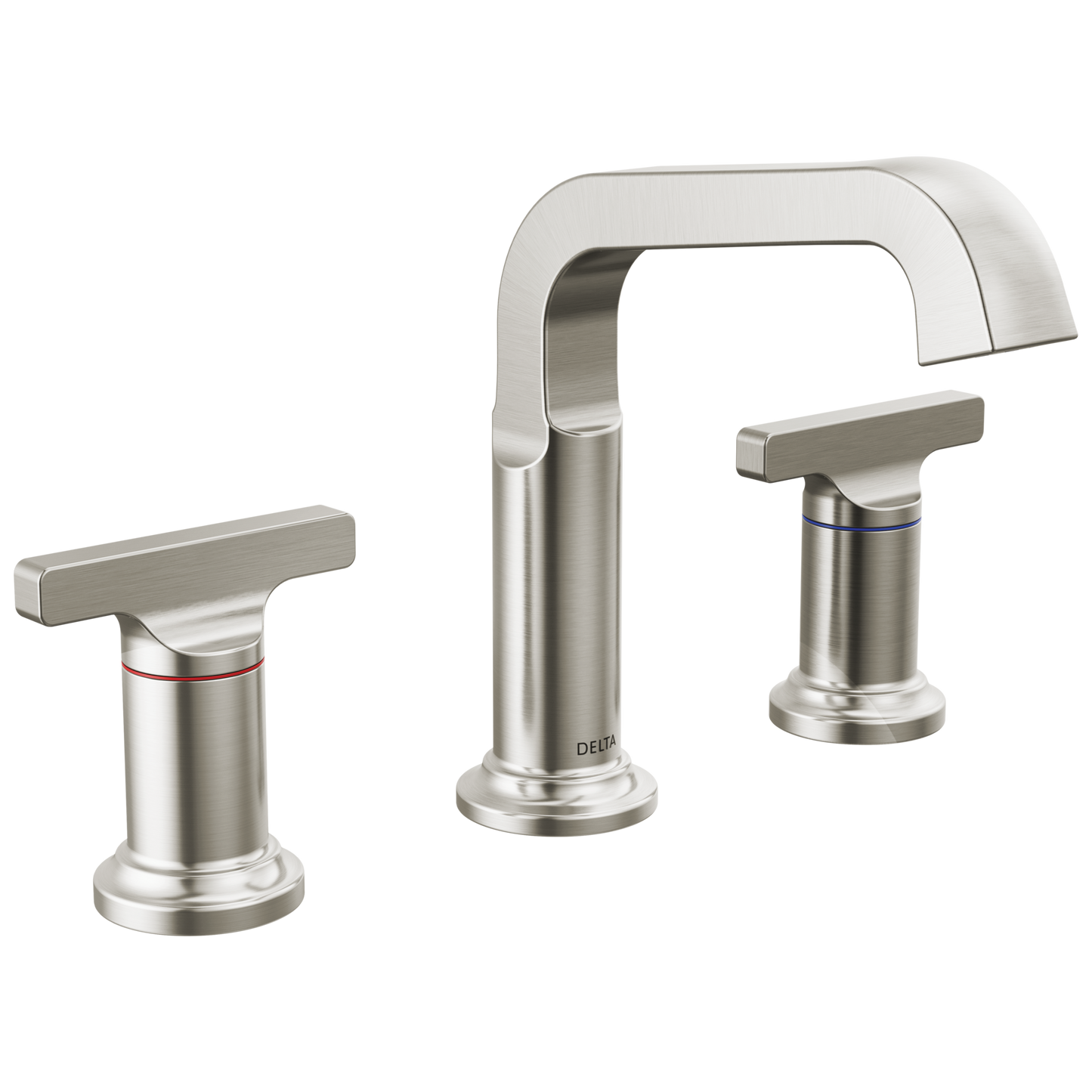 Delta Tetra: Two Handle Widespread Bathroom Faucet