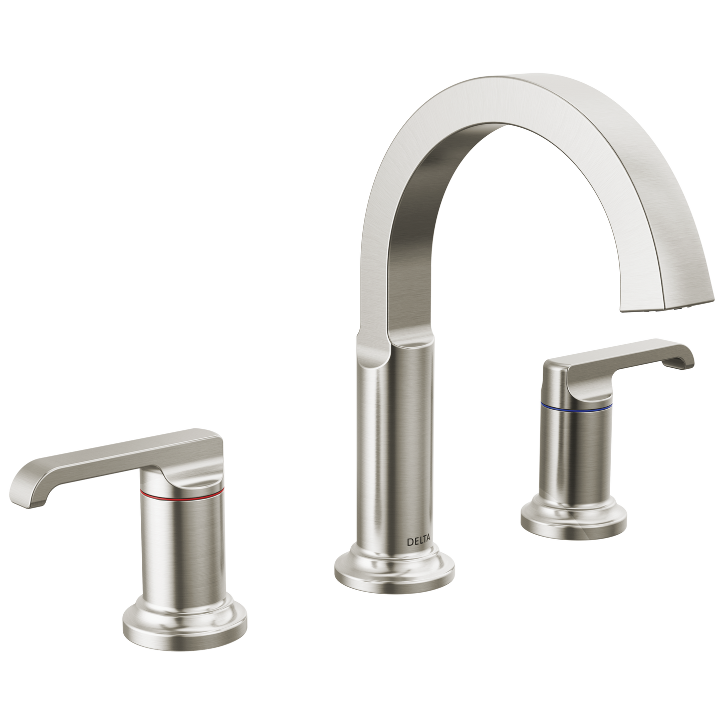 Delta Tetra: Two Handle Widespread Bathroom Faucet