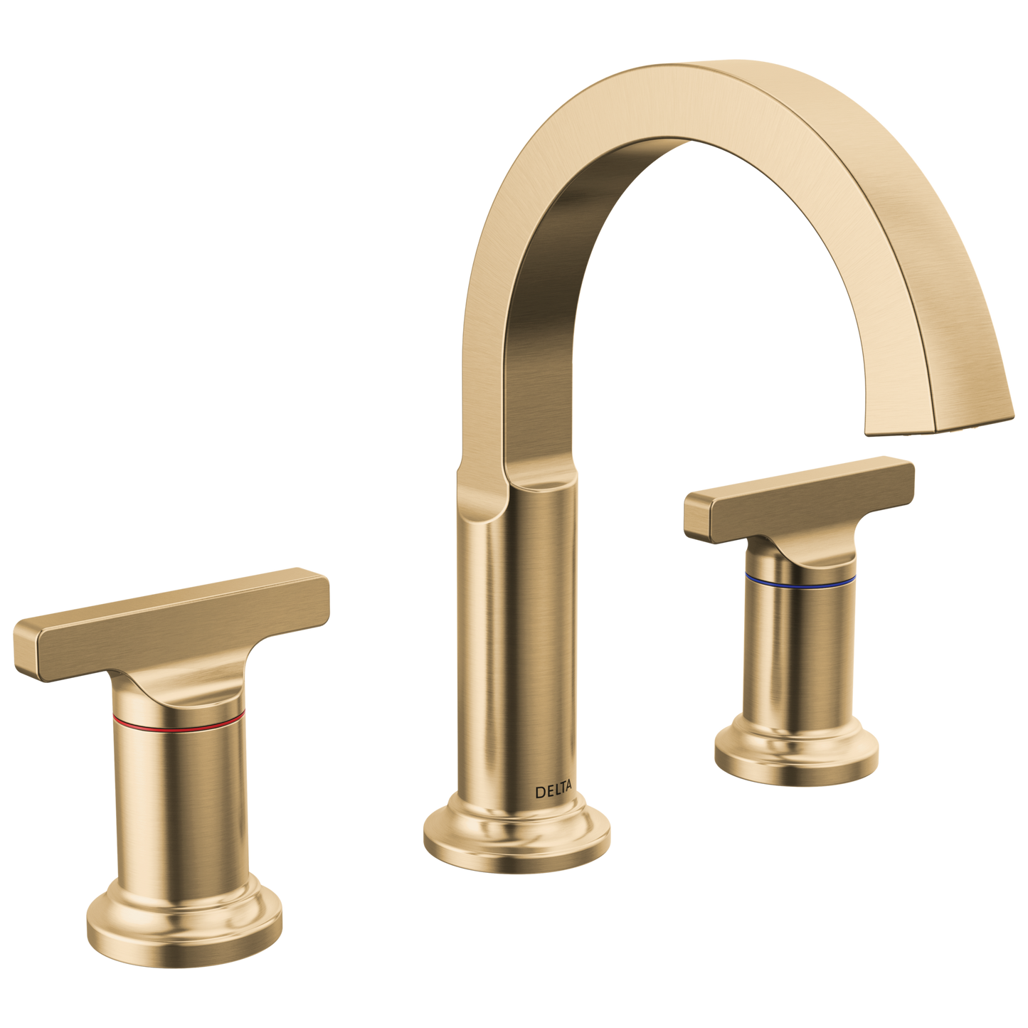 Delta Tetra: Two Handle Widespread Bathroom Faucet